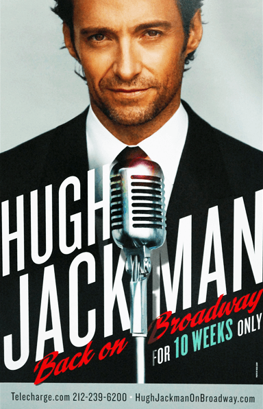 Hugh Jackman Back on Broadway Poster 